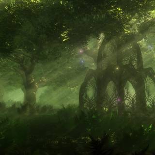 Fantasy jungle wallpaper