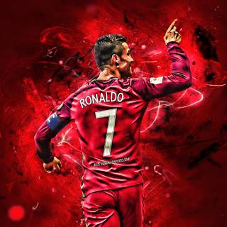 Ronaldo neon wallpaper