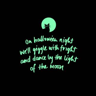 Green cute Halloween wallpaper