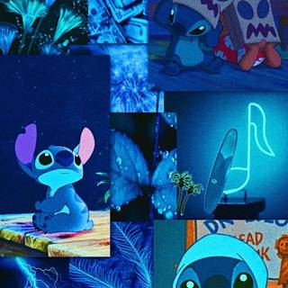 Stitch edits wallpaper