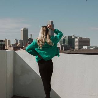 Vintage summer woman wallpaper