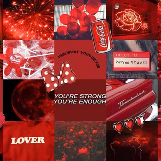 Dark red collage computer wallpaper