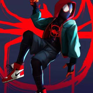 Spider Man Miles Morales iPhone 11 wallpaper
