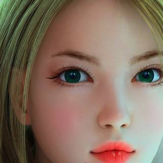3D girl HD wallpaper
