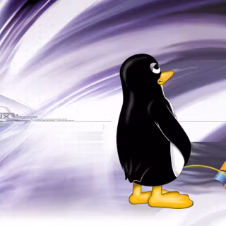 Linux vs Windows wallpaper