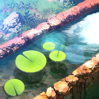 Lotus pond wallpaper