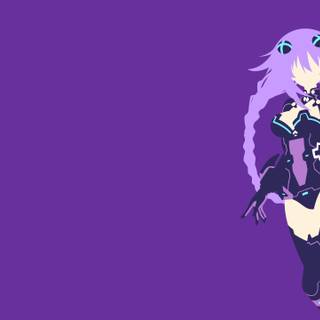 PC anime aesthetic purple wallpaper