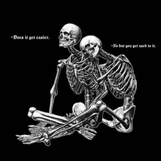 Cartoon skeleton aesthetic wallpaper