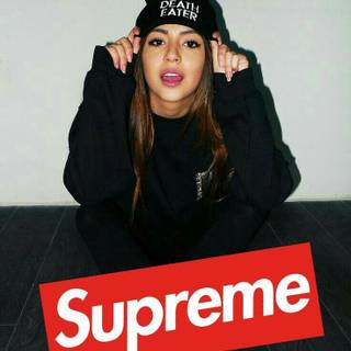 Supreme cute girl wallpaper