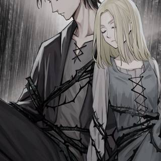 Eren and Historia wallpaper