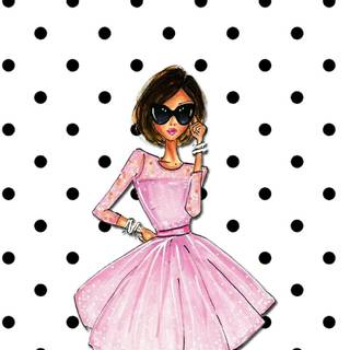 Pink girly iPhone wallpaper