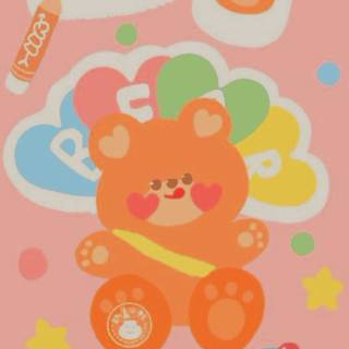 Aesthetic Korean bear wallpaper