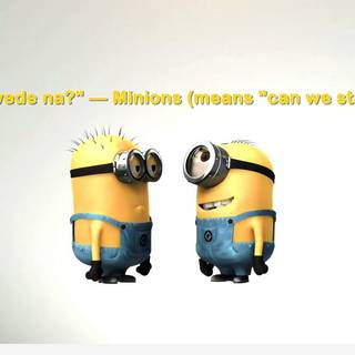 Minions with quotes wallpaper