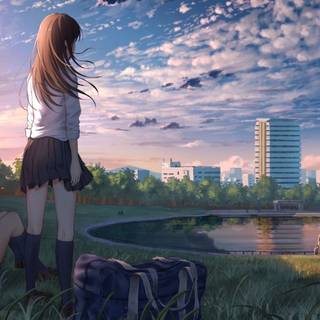 Laptop 4k anime aesthetic wallpaper