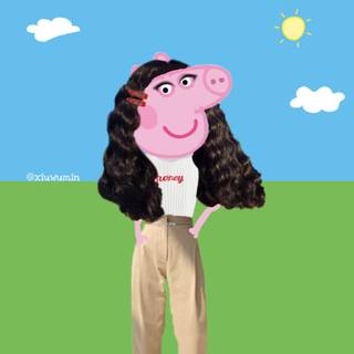 Emo Peppa Pig wallpaper