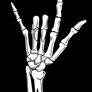 Skeleton heart wallpaper