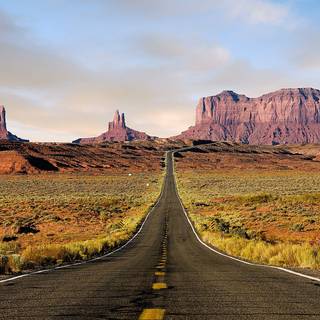 Desert highway wallpaper
