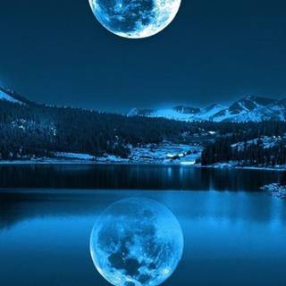 iOS moon wallpaper