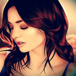 Female art wallpaper