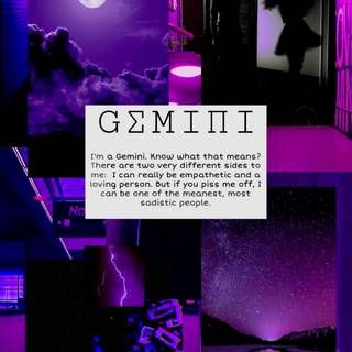 Purple Gemini wallpaper