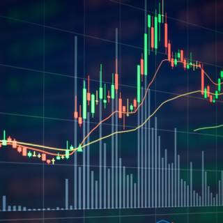 Trading chart wallpaper