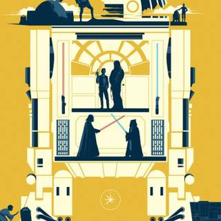 Star Wars logo mobile wallpaper