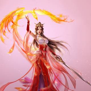 Asian art women wallpaper