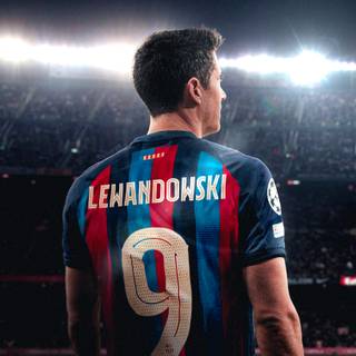 Lewandowski Barcelona wallpaper