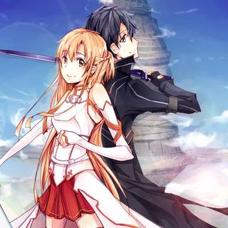 Sword Art Online Kirito and Asuna wallpaper