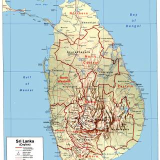 Sri Lanka map wallpaper