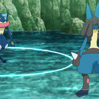 Greninja and Lucario wallpaper