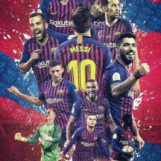 Barca players wallpaper