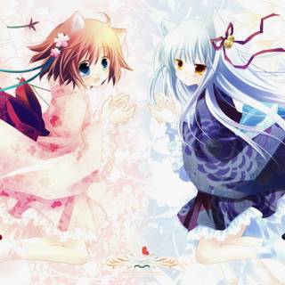 Manga-style wallpaper