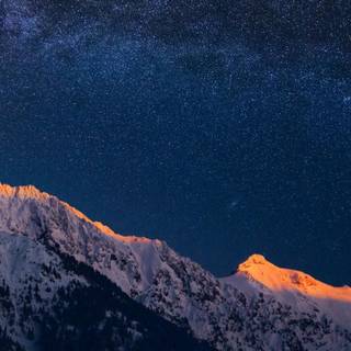 Autumn night sky wallpaper