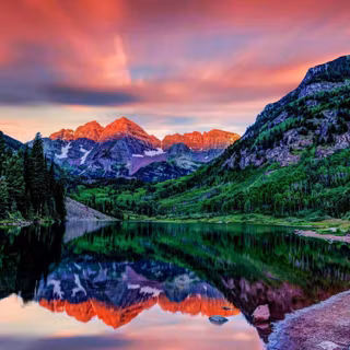 Maroon Lake Colorado wallpaper