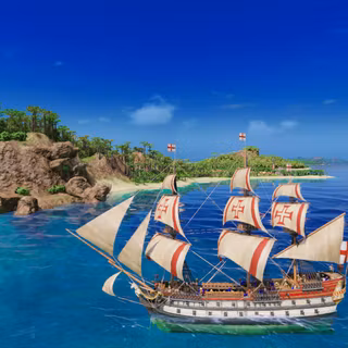 Spanish galleons wallpaper