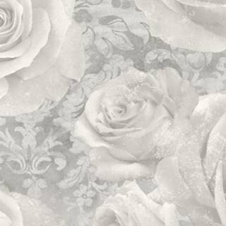 Grey flowers wallpaper