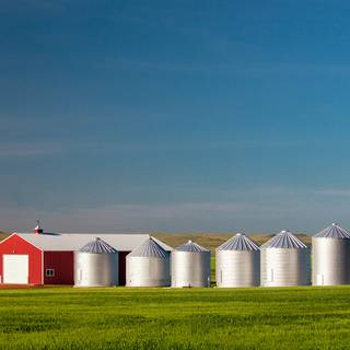 Grain bin wallpaper