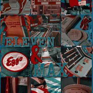 Max and 11 Stranger Things wallpaper