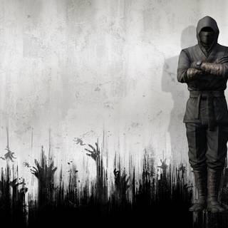 Black ninja uniform wallpaper