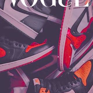 Aesthetic red Nike wallpaper
