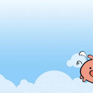 Flying pigs wallpaper