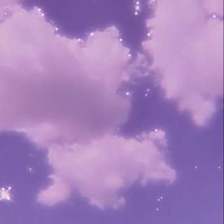 Purple sky aesthetic wallpaper