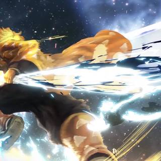 Zenitsu desktop gaming wallpaper