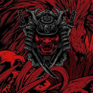 Black samurai iPhone wallpaper