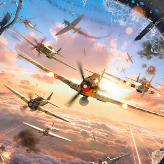 Military airplane video games wallpaper
