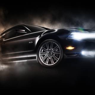 Mustang burnout 4k wallpaper