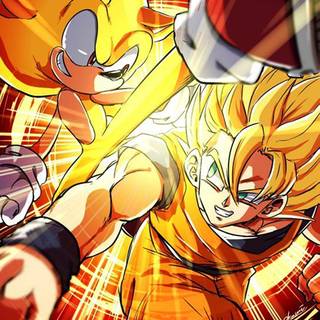 Sonic vs Goku wallpaper