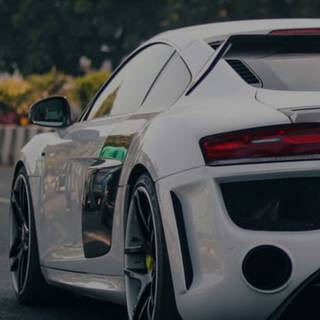 Car in city wallpaper