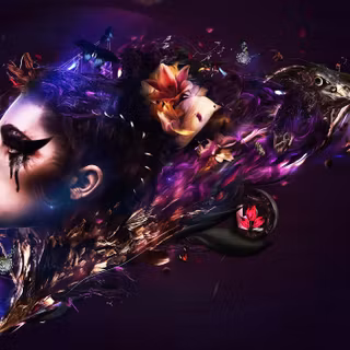 Creative graphic wallpaper